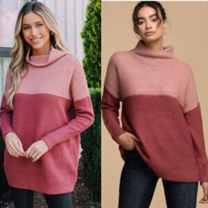 Cloth Pink Oversized Knit Sweater Size Xlarge